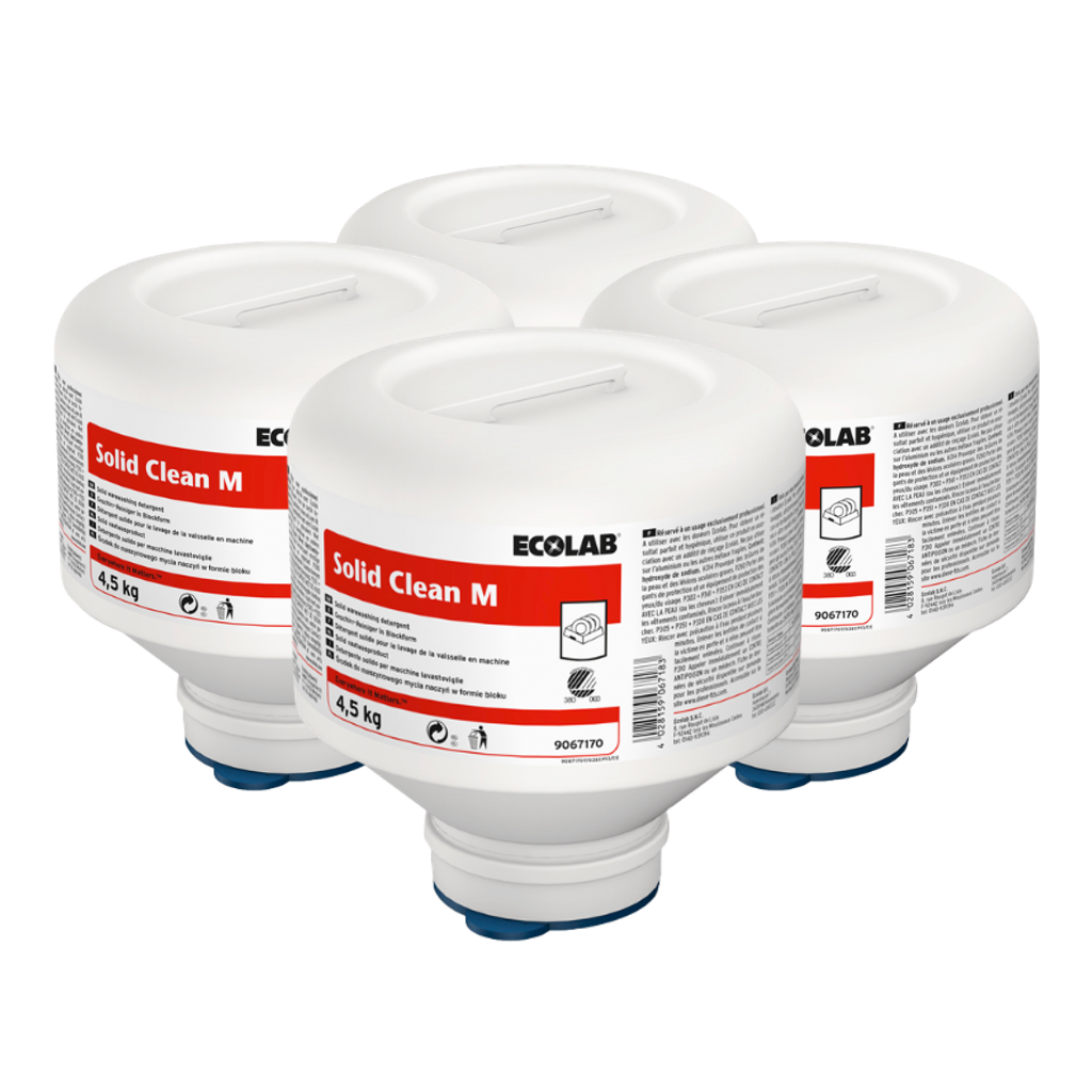 Solid Clean M 4x4,5 kg - Maskinopvaskemiddel